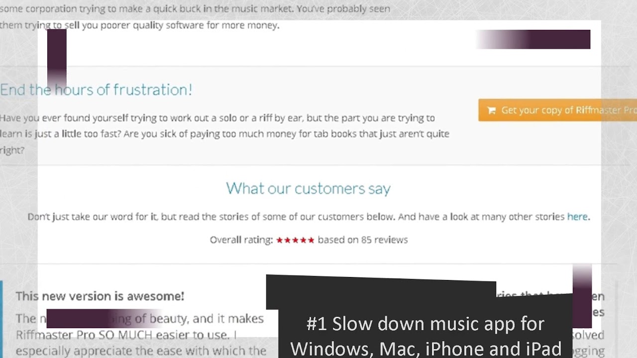 #1 Slow down music app for Windows, Mac, iPhone and iPad