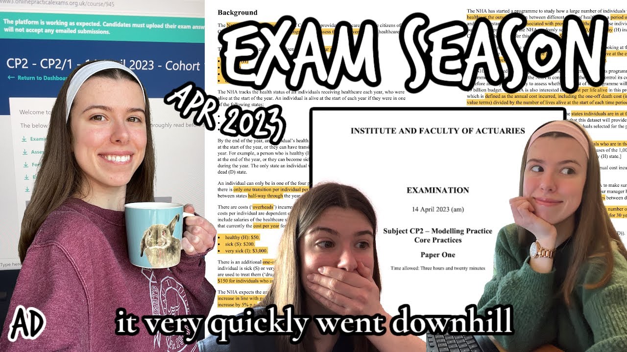 I messed up. ACTUARIAL EXAM SEASON DIARY (IFoA student)