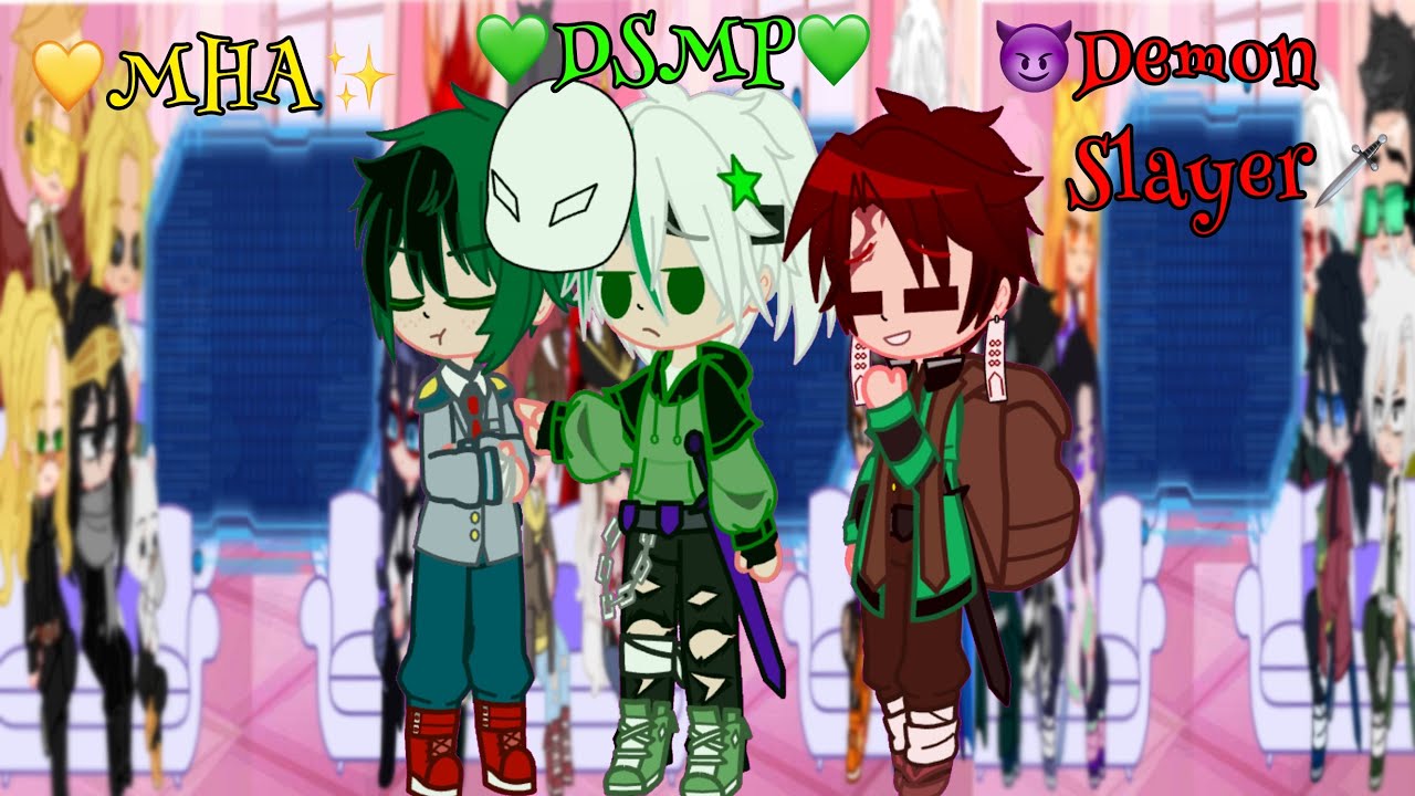 Pro heroes🦸Mcyt💚Hashiras🗡react to???✨ ¡Cringe!🥲 ||GC|| (Deku, Dream sibling AU) Request :)