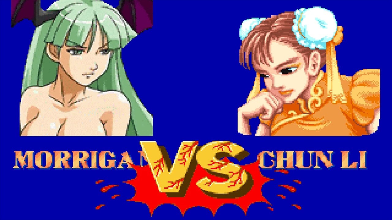 モリガン VS 春麗 - ストリートファイターII MUGEN