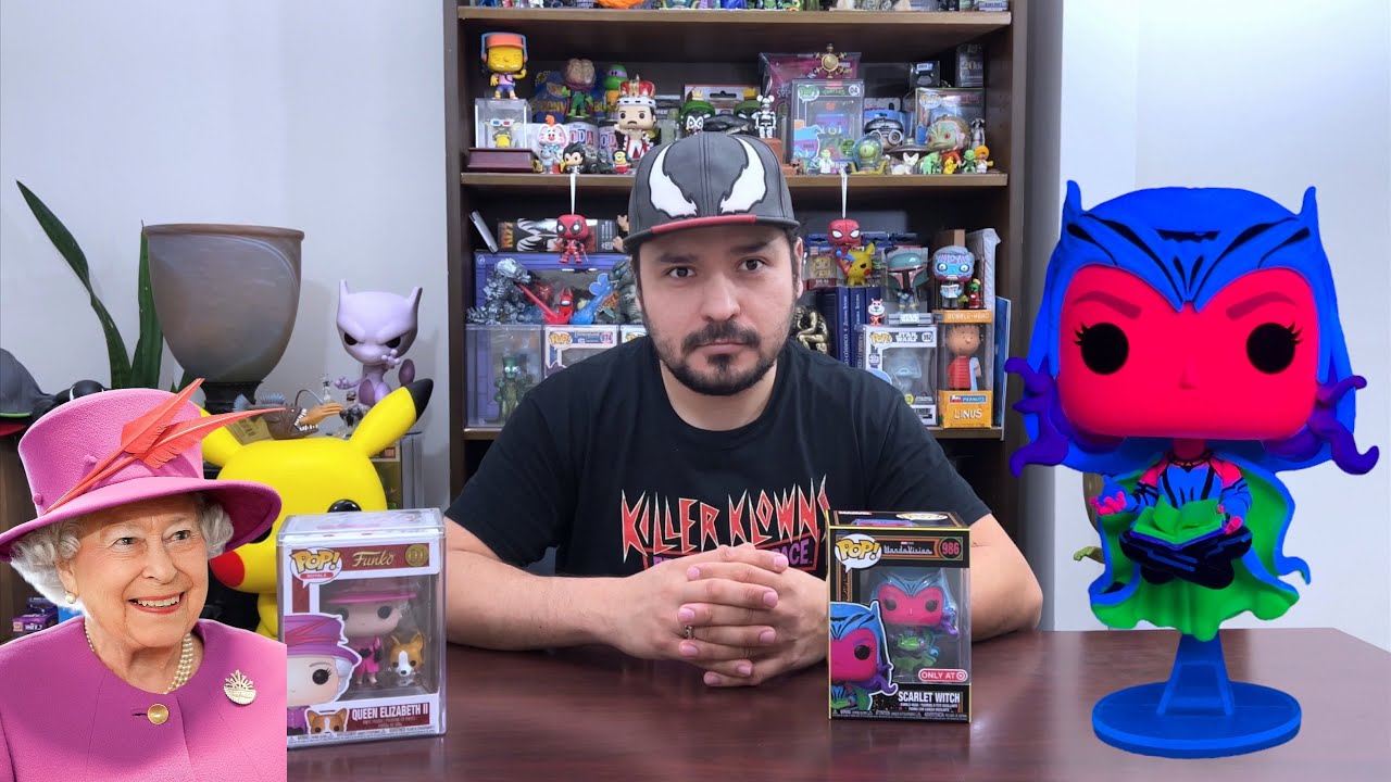 Scarlet Witch Funko Pop #986  Exclusivo de Target y Queen Elizabeth II #01