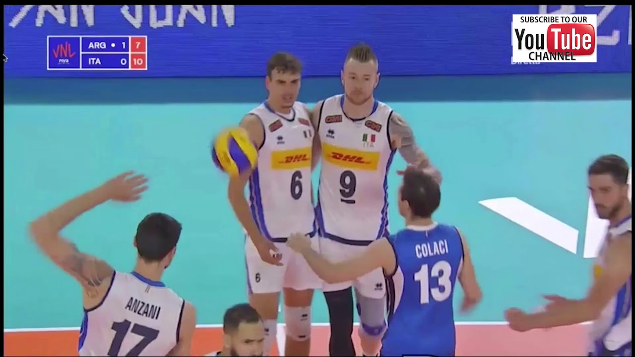 Argentina - Italy M VNL 2018 - Full Match Highlights - HD