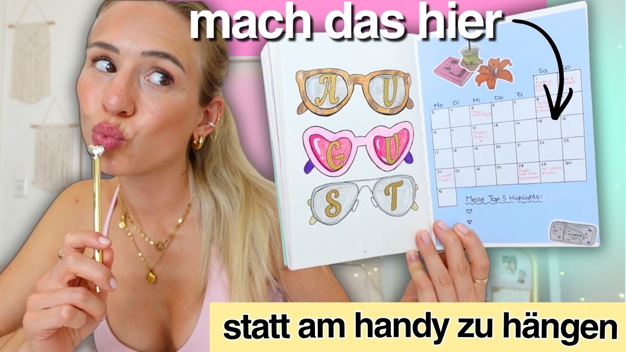 DU WILLST EIN JOURNAL NACH DIESEM VIDEO ✏️🦋 AUGUST Bullet Journal - Cali Kessy