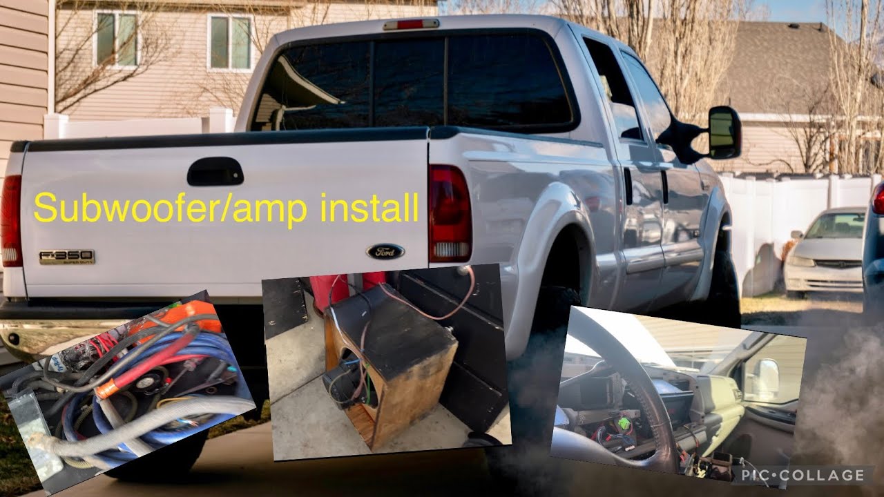 06 F350 subwoofer and amp install