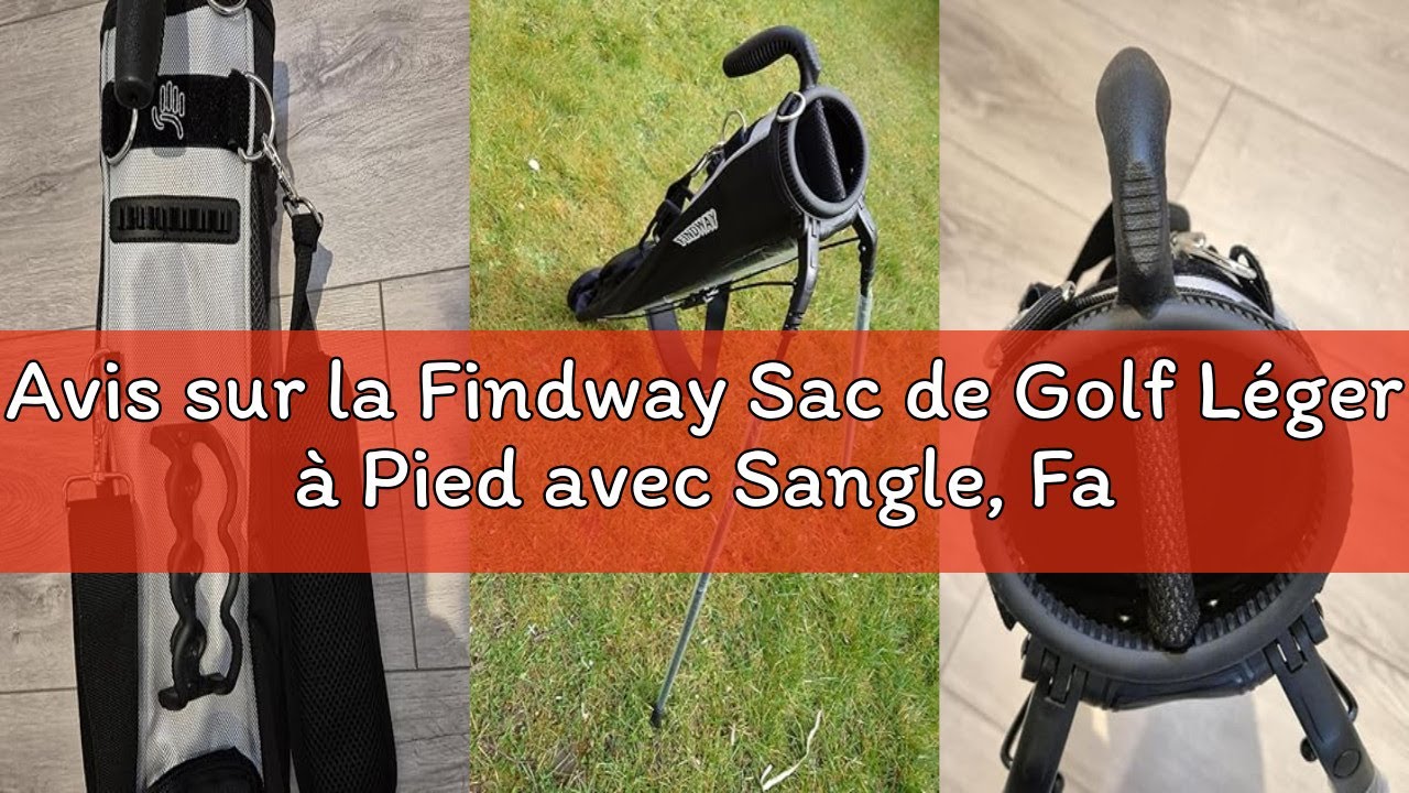 Avis sur la Findway Sac de Golf Léger à Pied avec Sangle, Facile à Porter et Durable pour Le Parcour
