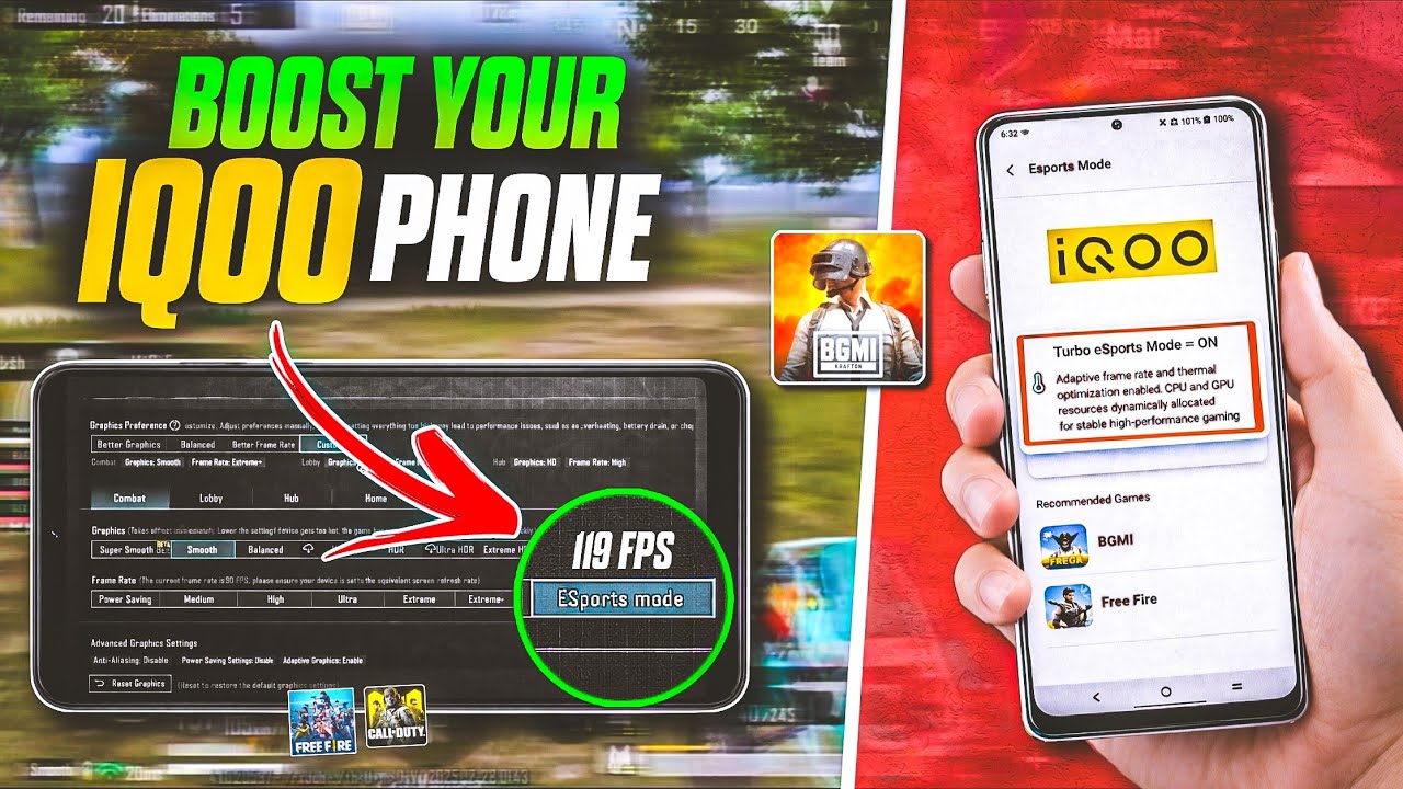 Make Your IQOO Phones E-Sports Ready🔥 - IQOO Lag Problem Fix • Get Constant 90/120 FPS in BGMI/PUBG
