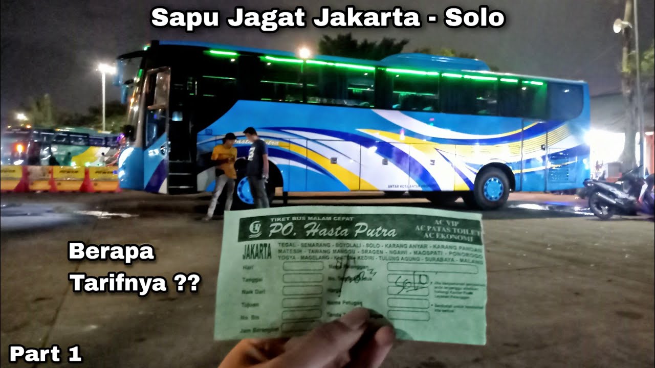 Naik Bus Yang Jarang Jalan❗Tarifnya Gile!! Trip Hasta Putra Jakarta - Solo Part 1
