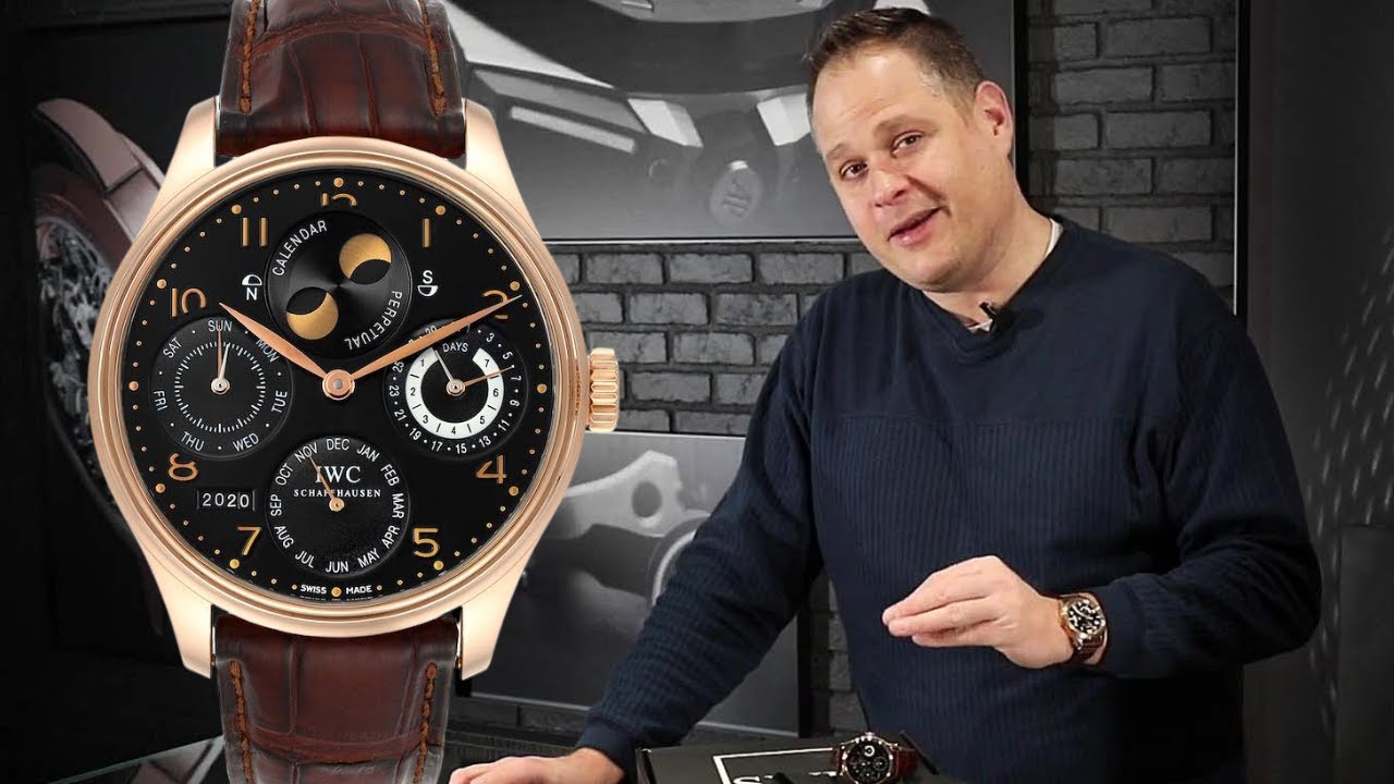 IWC Portuguese Perpetual Calendar Moonphase Rose Gold Mens Watch IW503202 | SwissWatchExpo