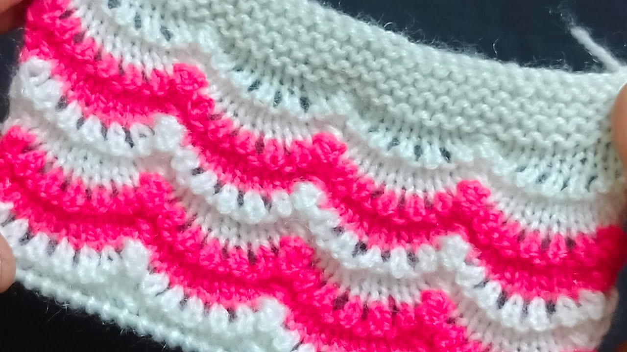 two colour design for baby girl | ladies sweater / cardigan / jacket / top / cap