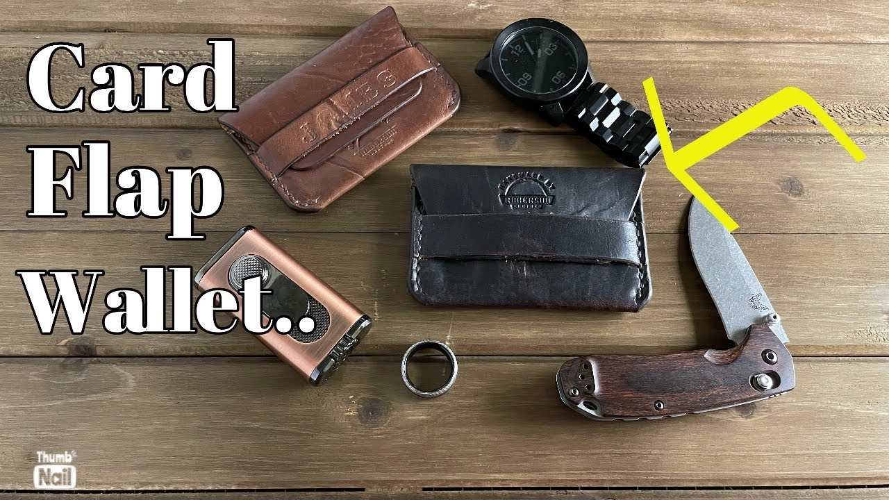 Quick card flap wallet w/ Horween derby!! Can you catch the mistake???