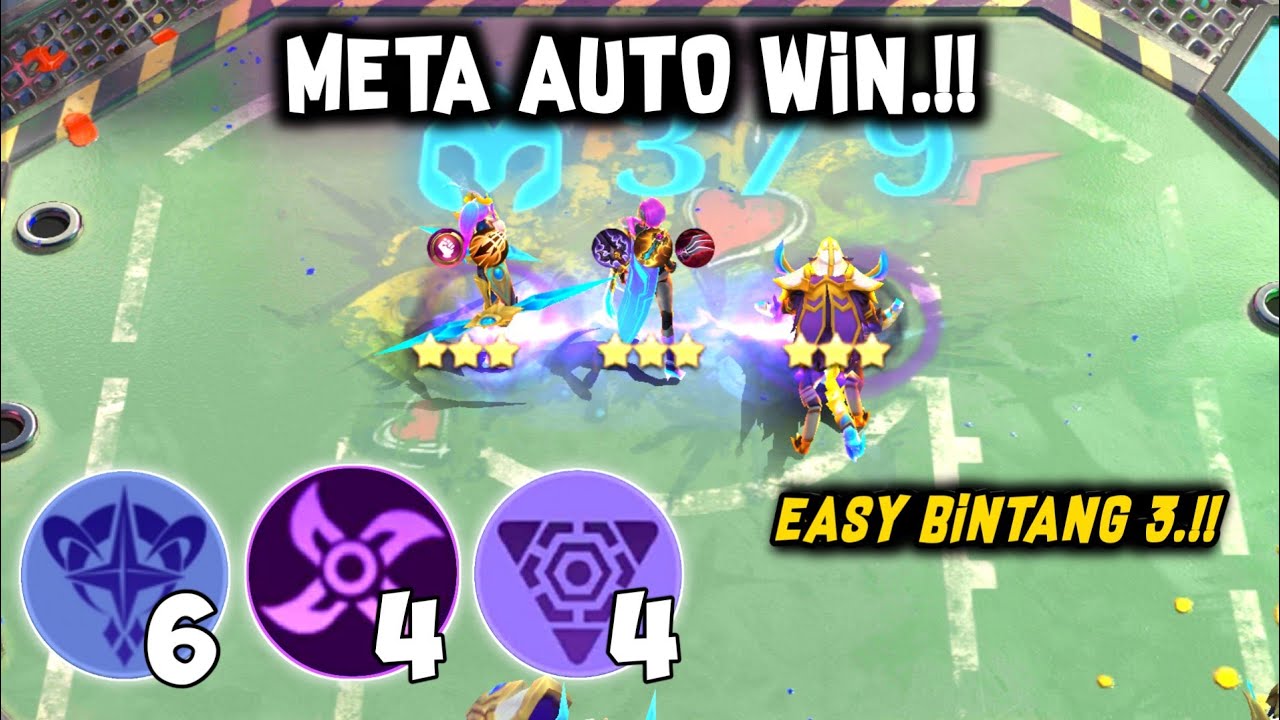 NEW META AUTO WIN.!! EASY BINTANG 3 NATALIA.!! MAGIC CHESS MOBILE LEGENDS
