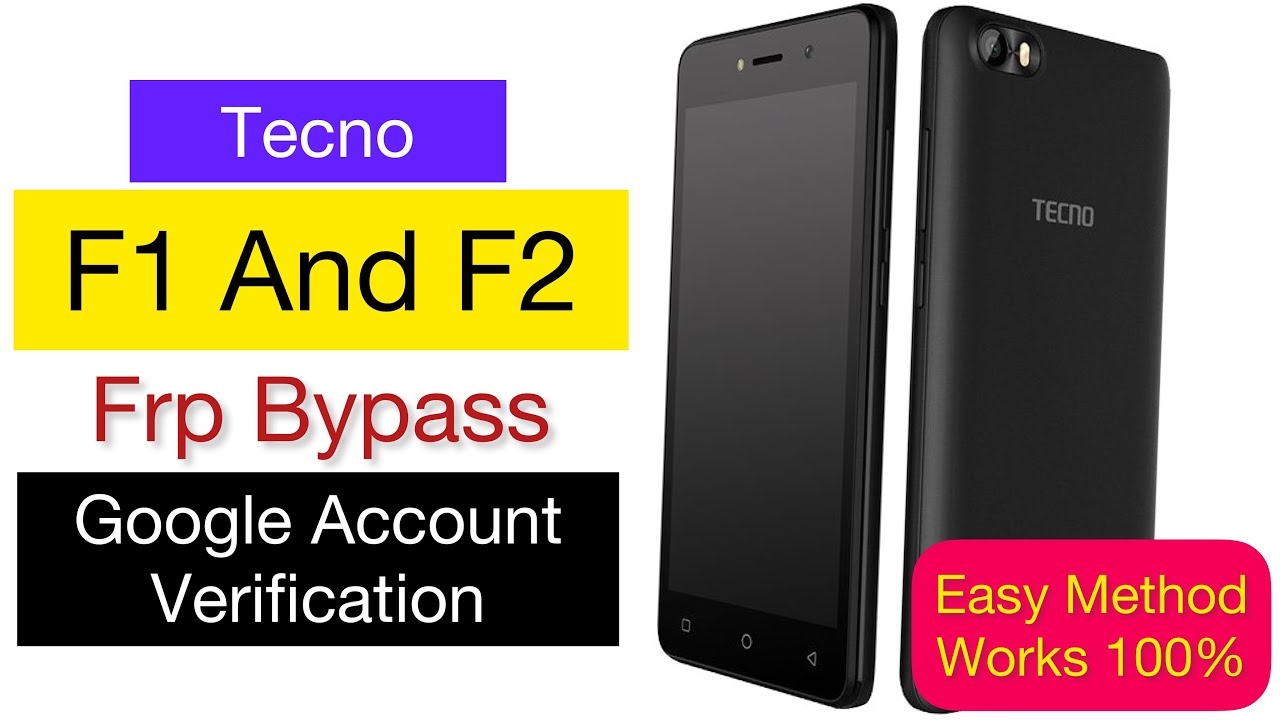 Tecno F1 Frp bypass || Remove Google Account Verification Lock EASILY || 100% working ✅✅✅