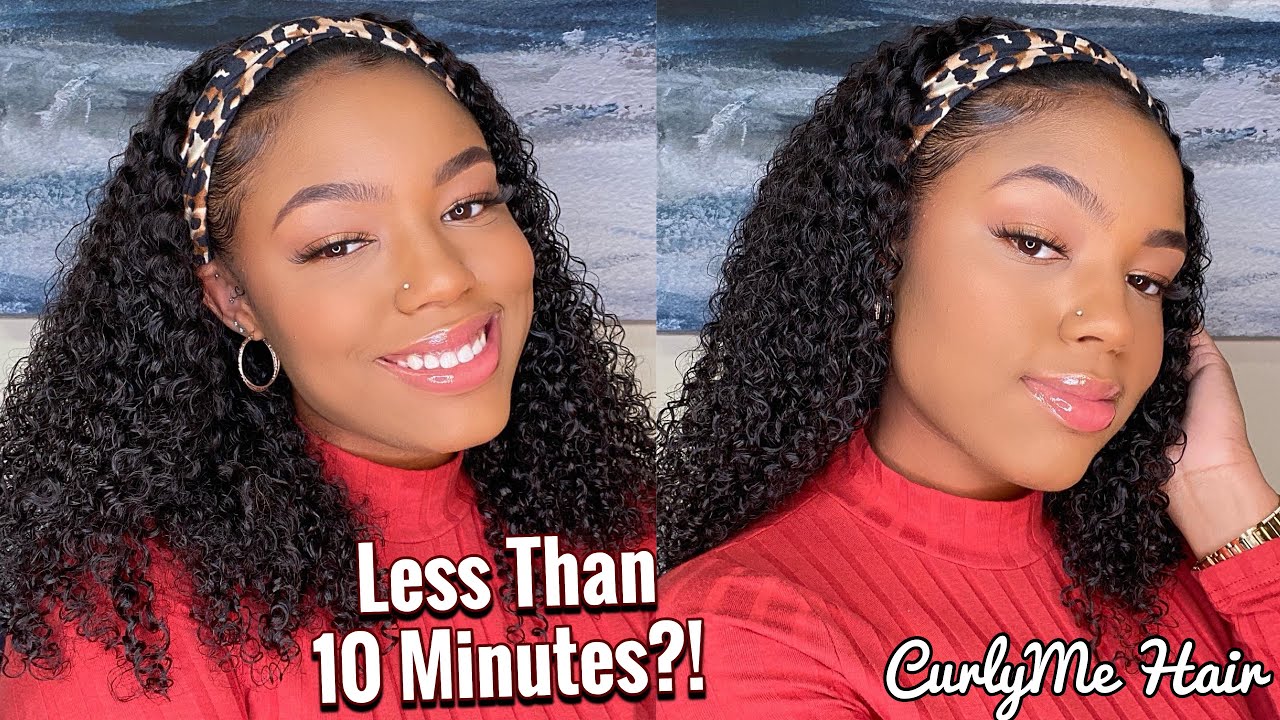 Easiest Wig Install Ever!! | Curly Headband Wig | CurlyMe Hair