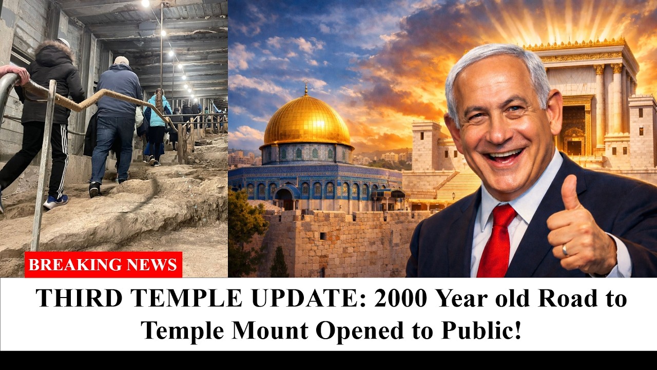 THIRD TEMPLE UPDATE 2000 Year Old Pilgrimage Road to TEMPLE Mount Opens to Public!
