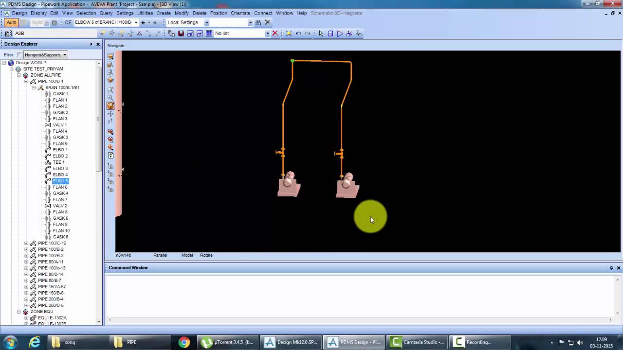 AVEVA PDMS Piping Modelling And Modification Lesson-13