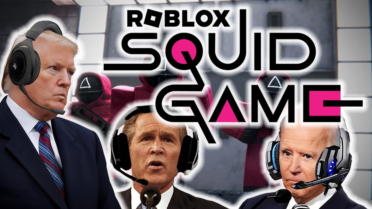 Президенты США играют в игру Roblox Squid
