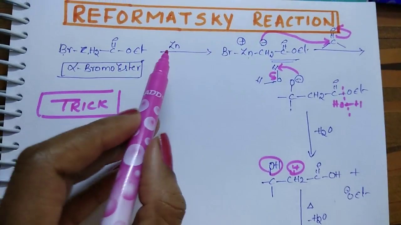 Reformatsky Reaction | Organic Chemistry Tricks by Komali mam