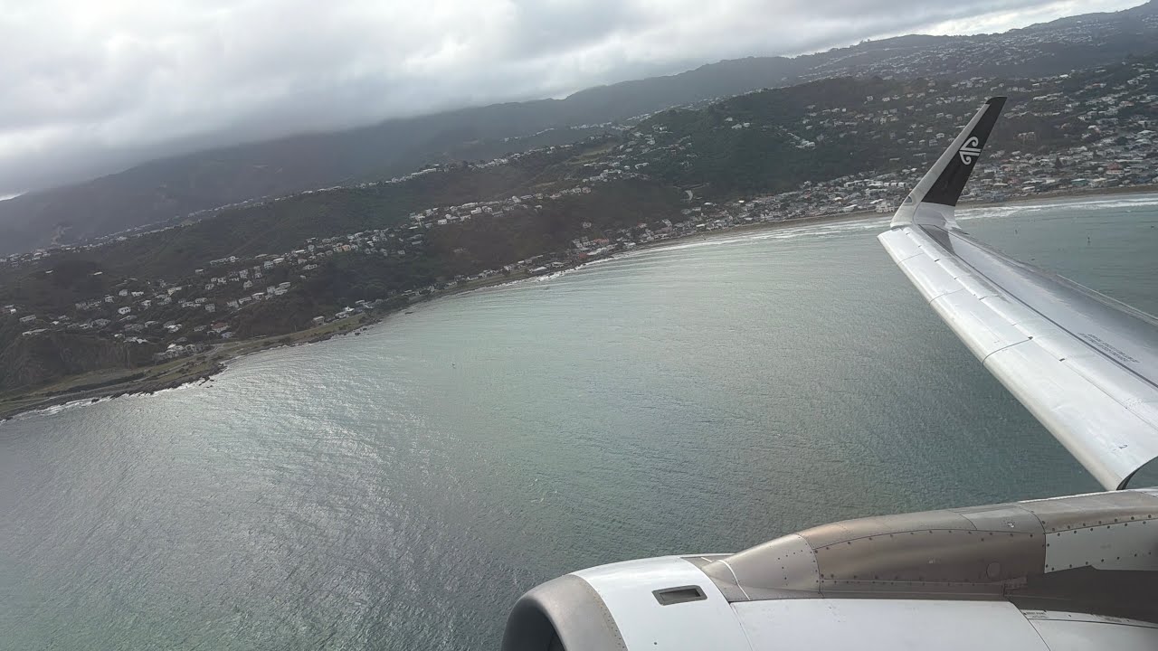 Air New Zealand NZ377 Takeoff from Wellington! 1/16/26
