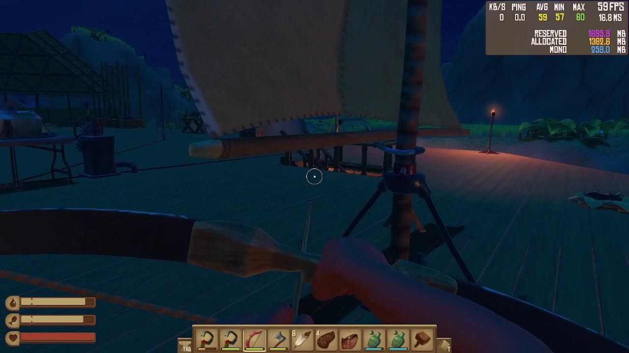 Jetzt aber ein Zimmer f&uuml;r den Kapti&auml;n.^^     Raft