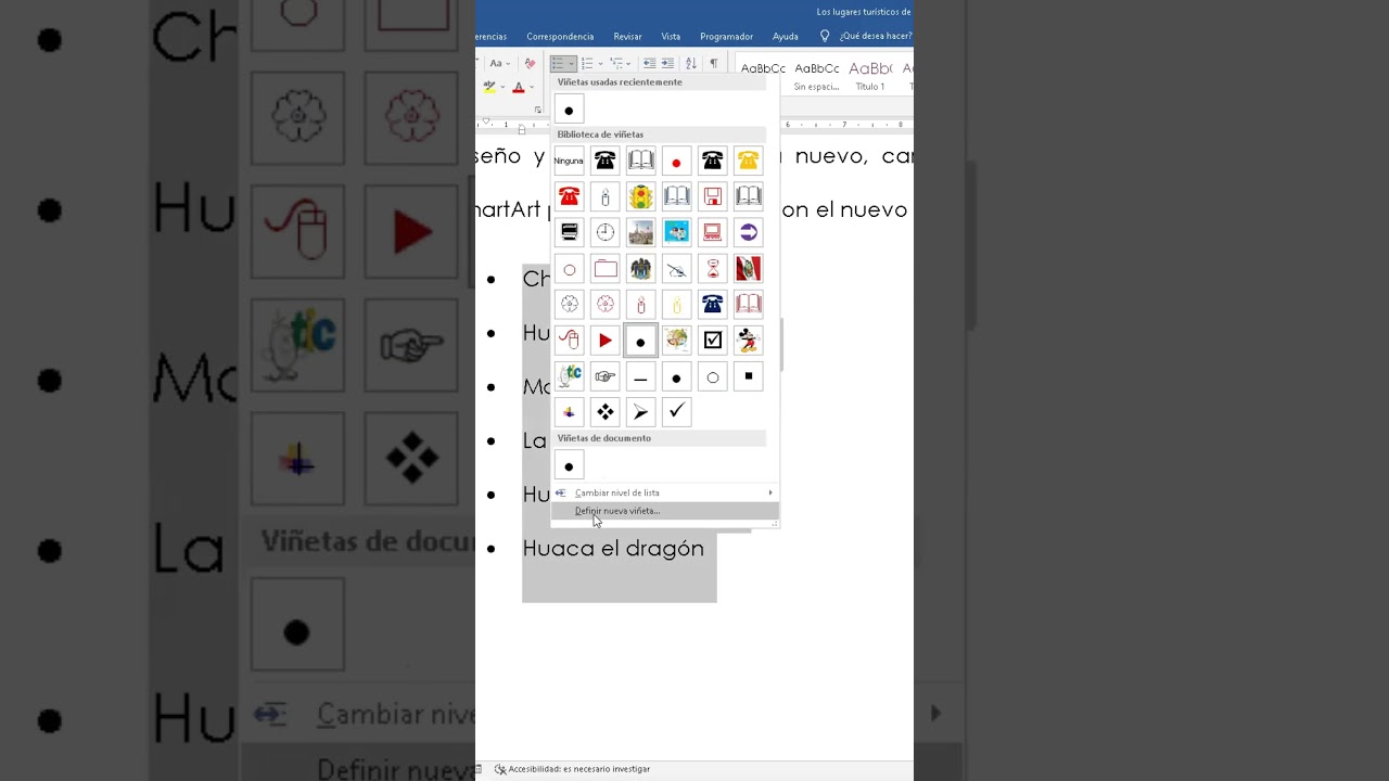 &iexcl;Aprende a colocar Vi&ntilde;etas en Word f&aacute;cil y r&aacute;pido! #Shorts #tutorial #wordtips #tips
