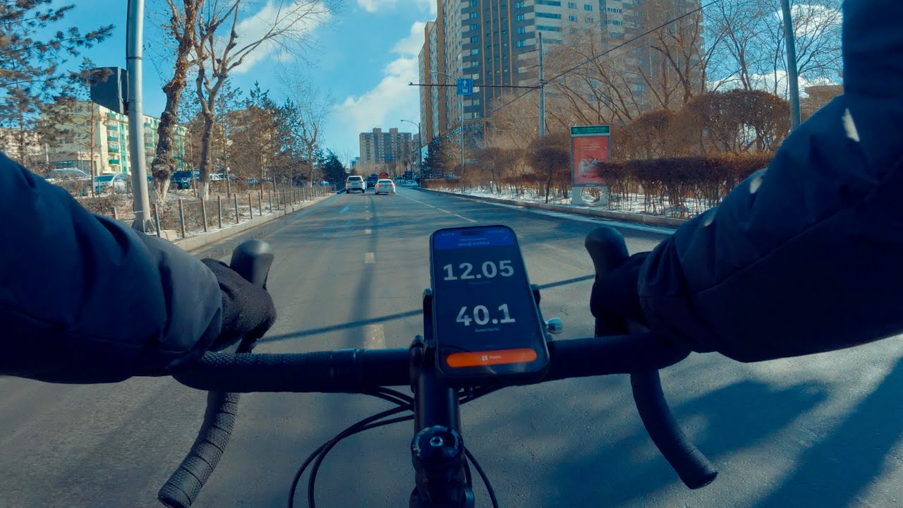 Strava tracked commute in Ulaanbaatar