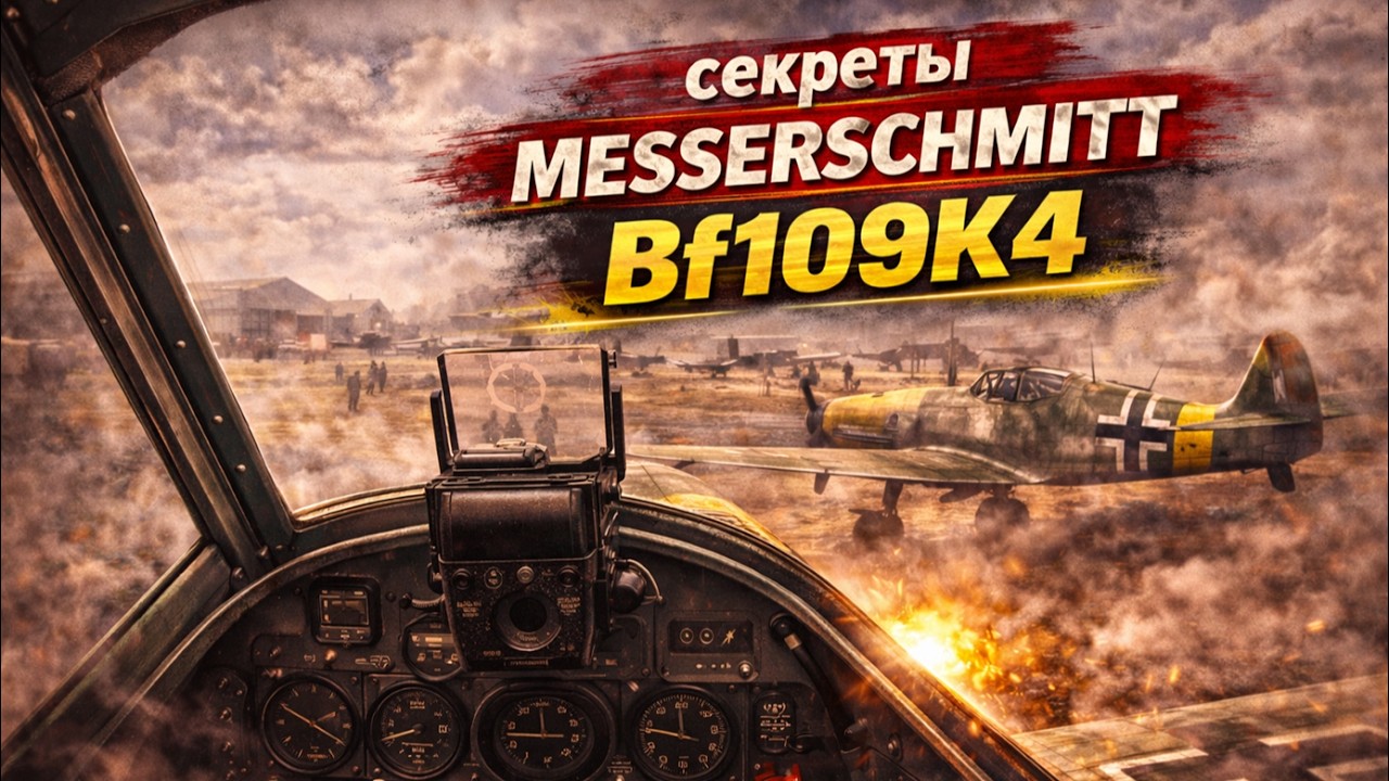 секреты руления и взлёта Мессершмитт Bf109K4  @CrazyRussianPilot
