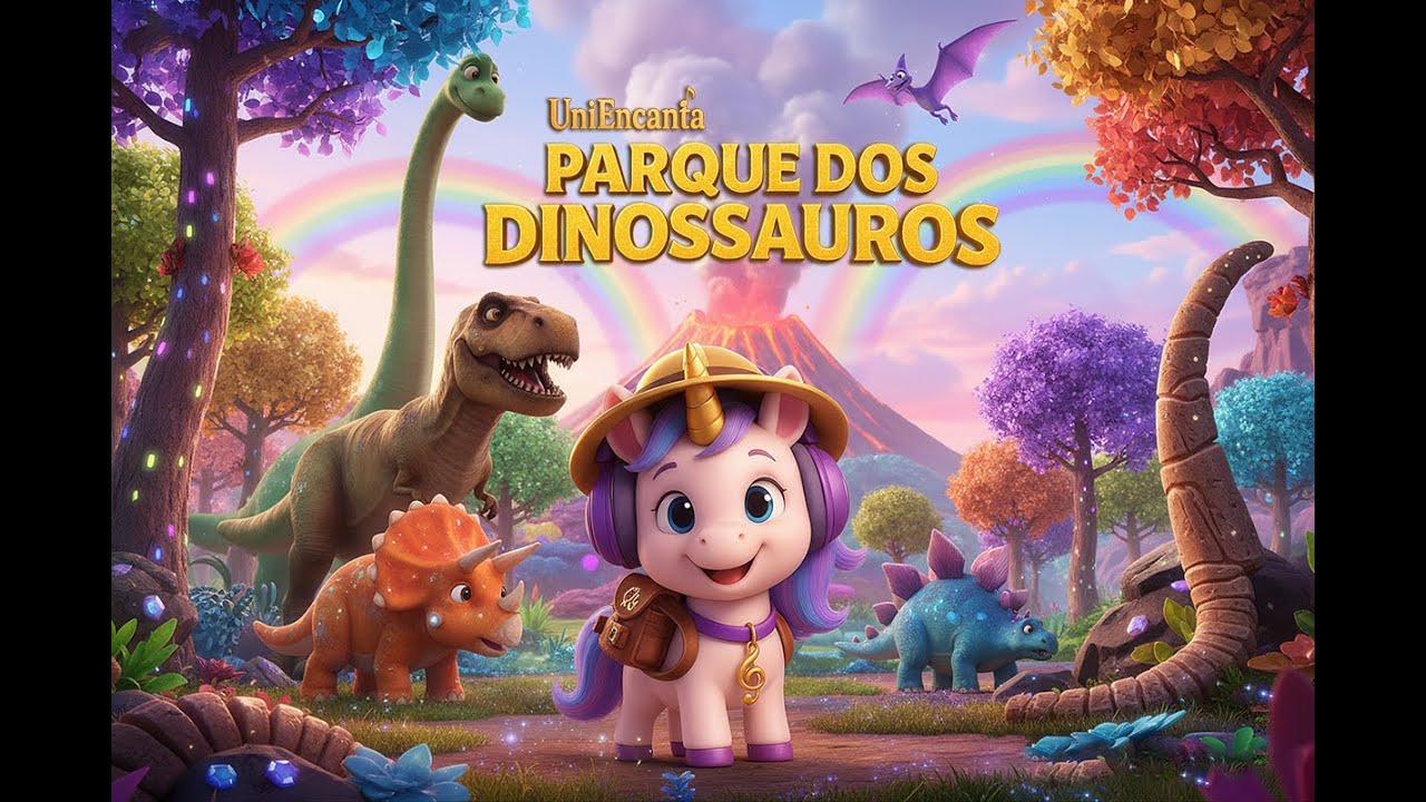UniEncanta - Parque dos Dinossauros | Canal Infantil | Musiquinhas | Música Educativa Infantil