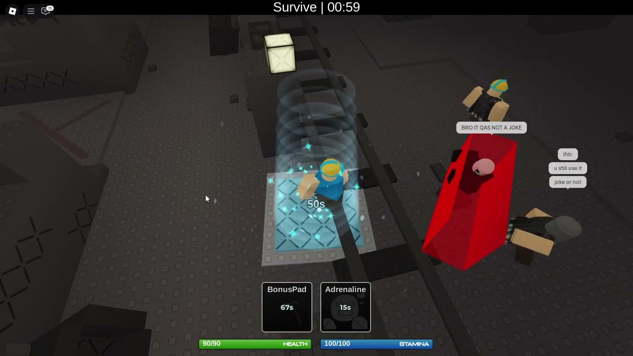 Roblox die of death where everyone except me in the server is having beef