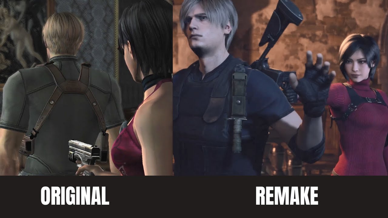 LEON VS ADA - Resident evil 4 original Vs Remake