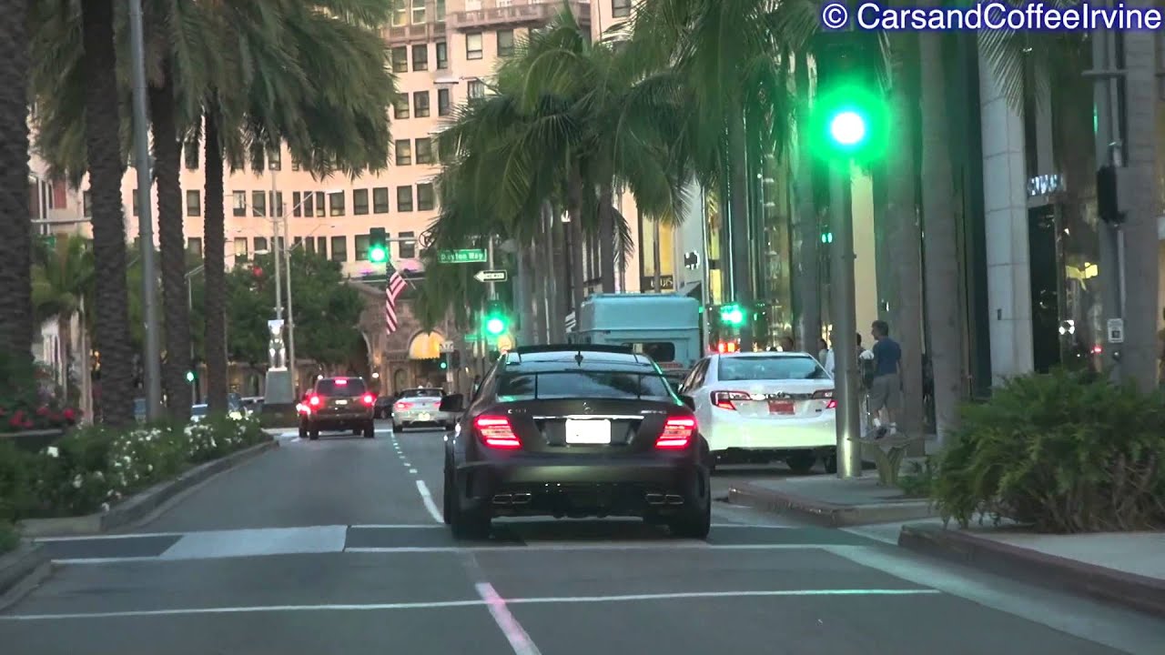 CRAZY Supercars in Los Angeles! HUAYRA, Aventadors, LP670, Etc...