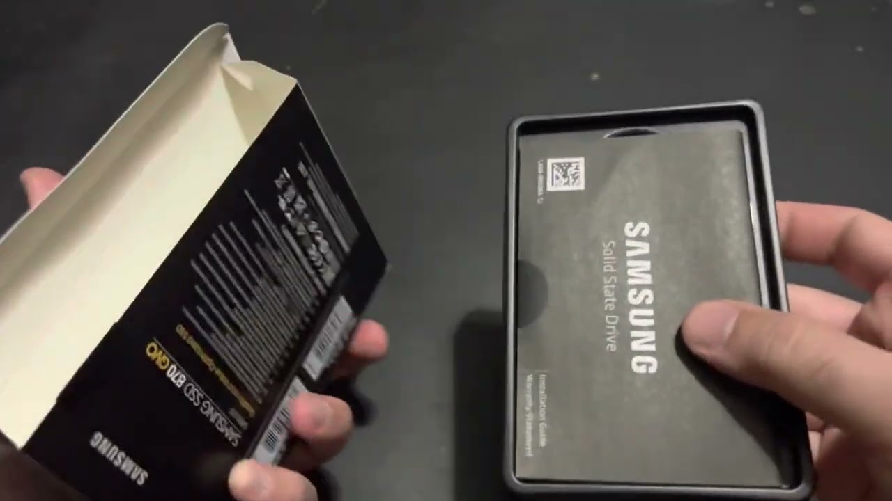 Unboxing Samsung SSD 1TB 870 QVO SATA3