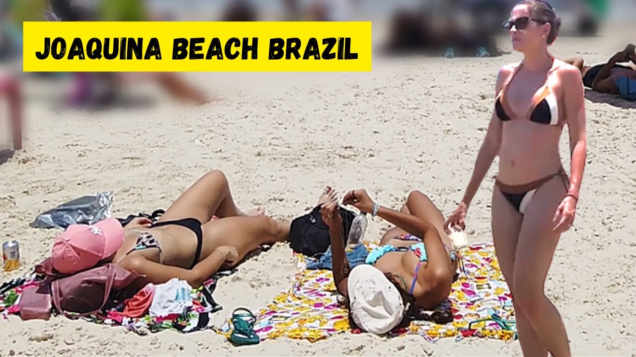 [Лучшие пляжи Бразилии 4K] 👙😎 Прогулка по пляжу Хоакина - Флорипа, Бразилия