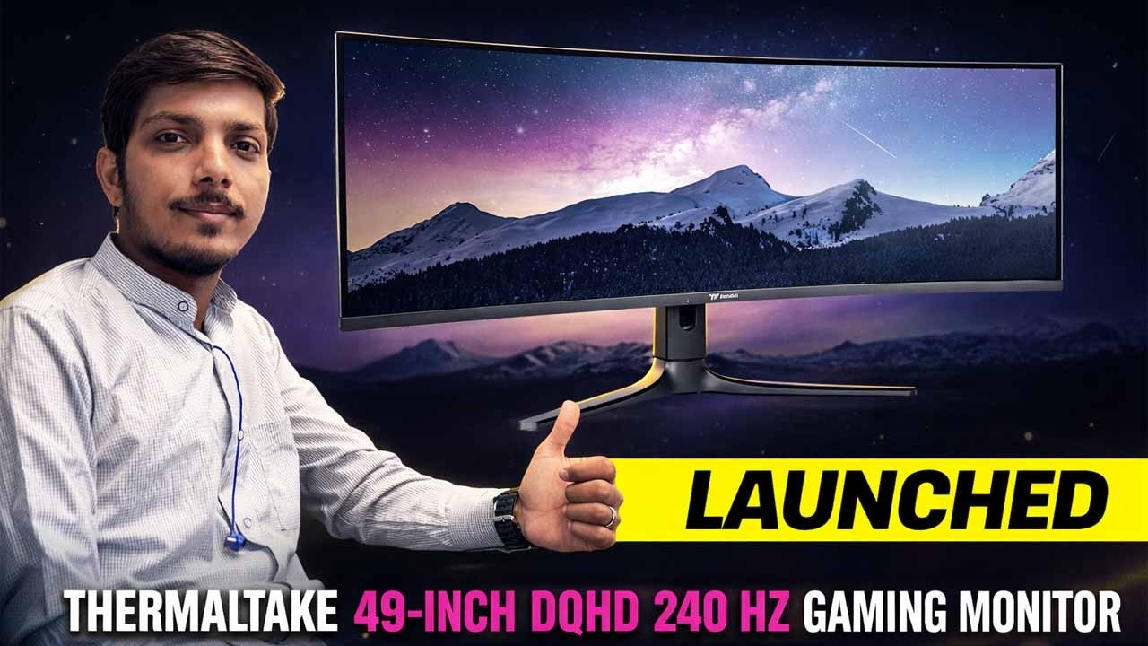 Выпущен игровой монитор Thermaltake TGM-V49CDQ с диагональю 49 дюймов, частотой обновления 240 Гц...