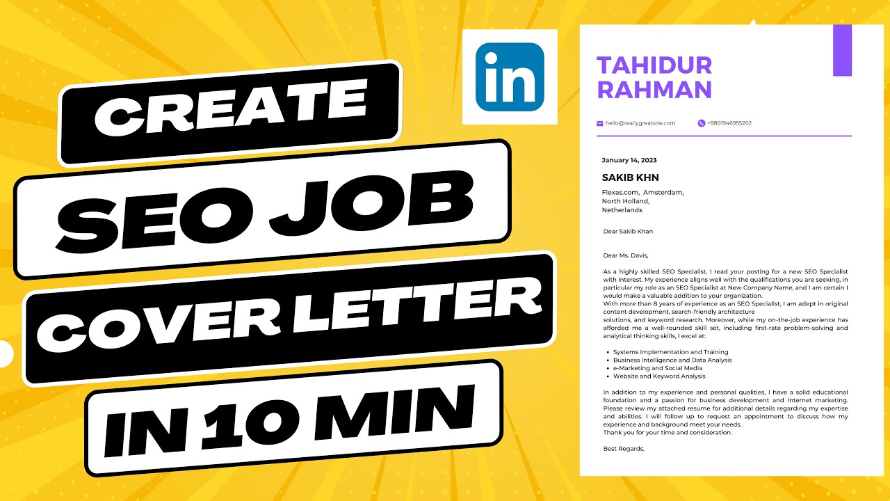 Create an Awesome Cover Letter for SEO Remote Job in 2023  Cover Letter for Digital Marketing Job