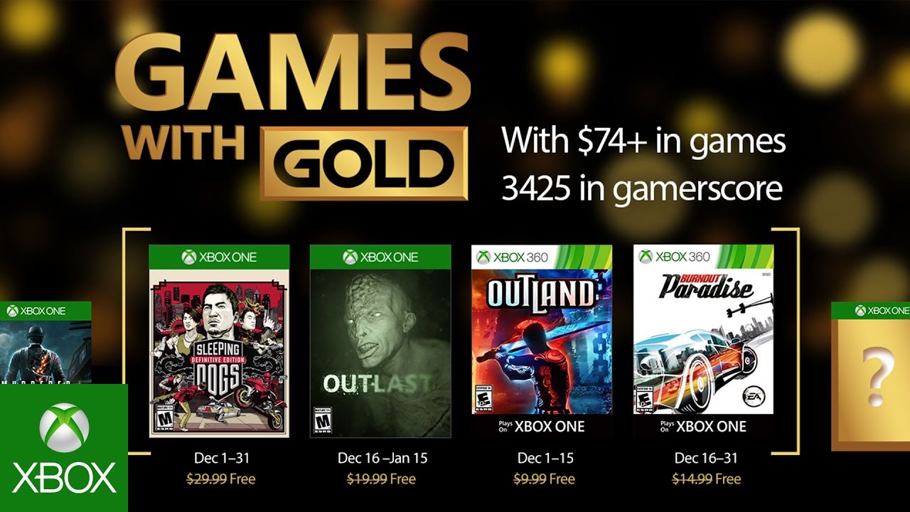 Xbox - December Games with Gold