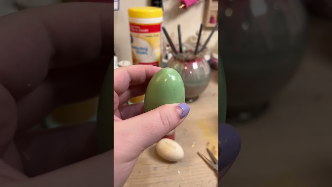 How to Get a Perfectly Smooth Paint Job | Realistic Model Eggs #paintingtips #easteregg #birds