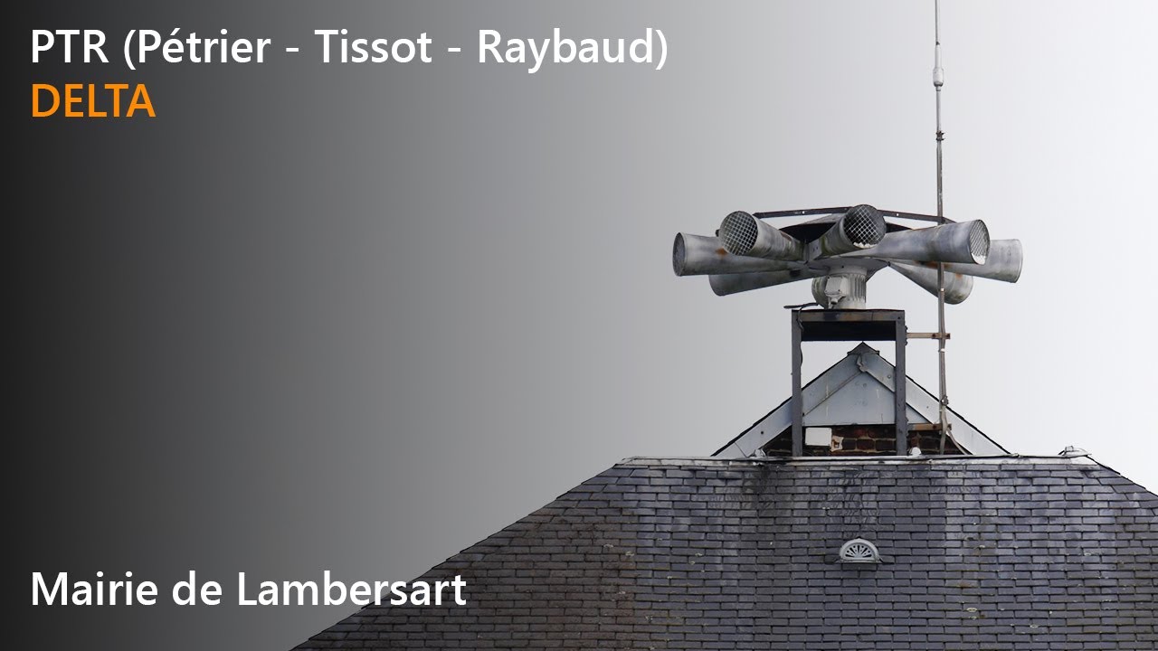 Lambersart, french siren test - Test de la sirène PTR DELTA