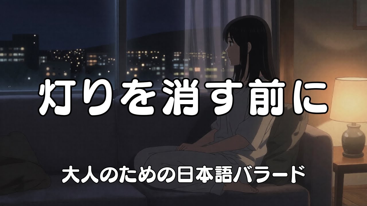 灯りを消す前に｜夜に静かに寄り添うジャズ風女性ボーカル｜大人のための日本語バラード | Hantack Music