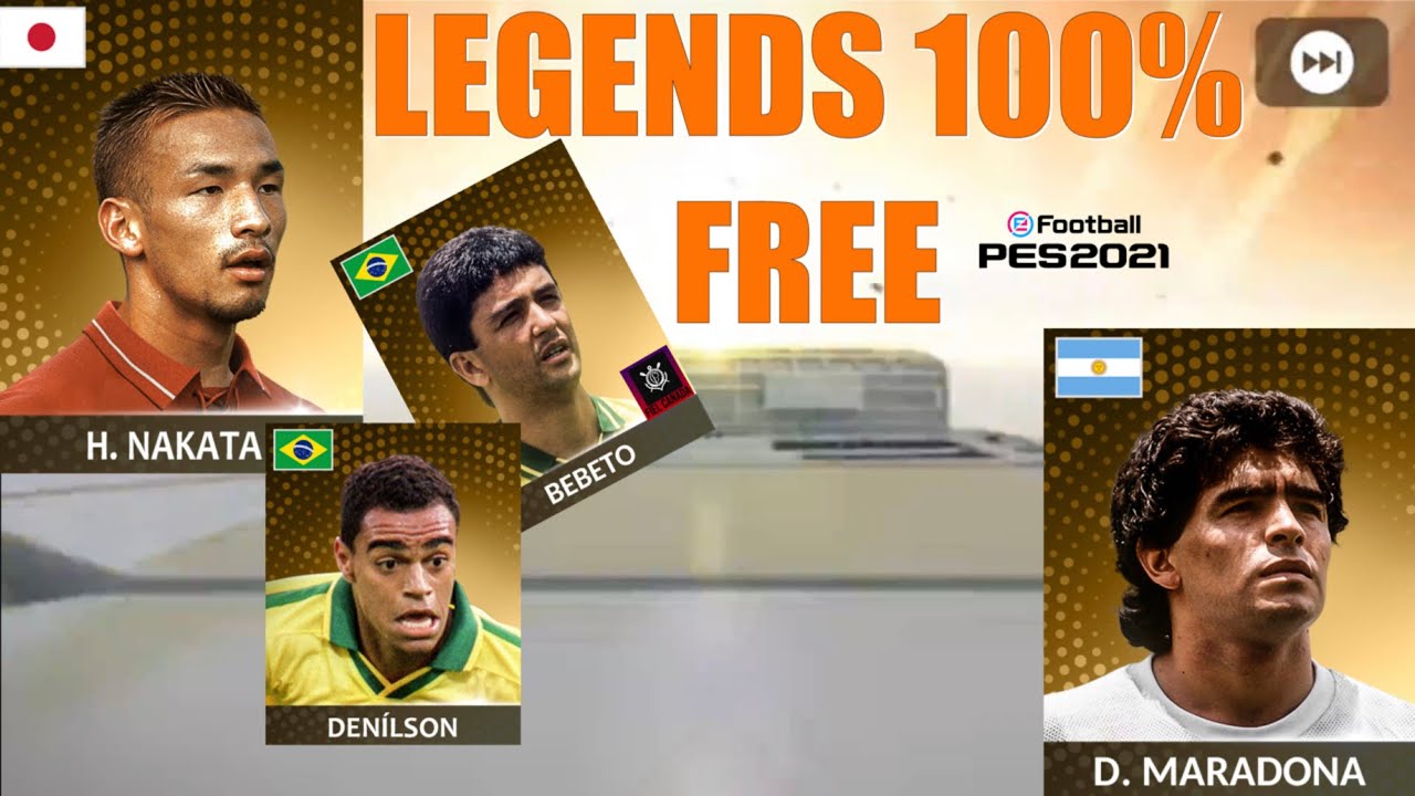LEGENDS WORLDWIDE CLUBS 100% FREE PES 2021 MOBILE