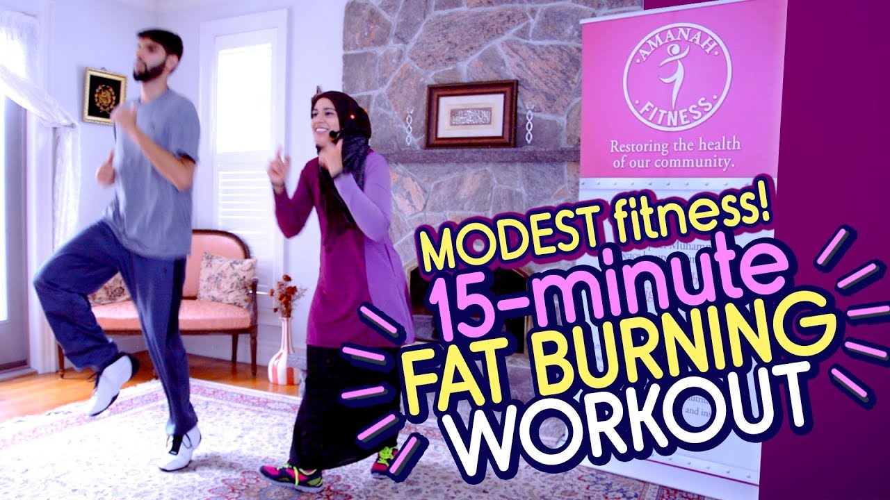 15-minute Family Fat Burn! | Modest Muslim Weight Loss Workout