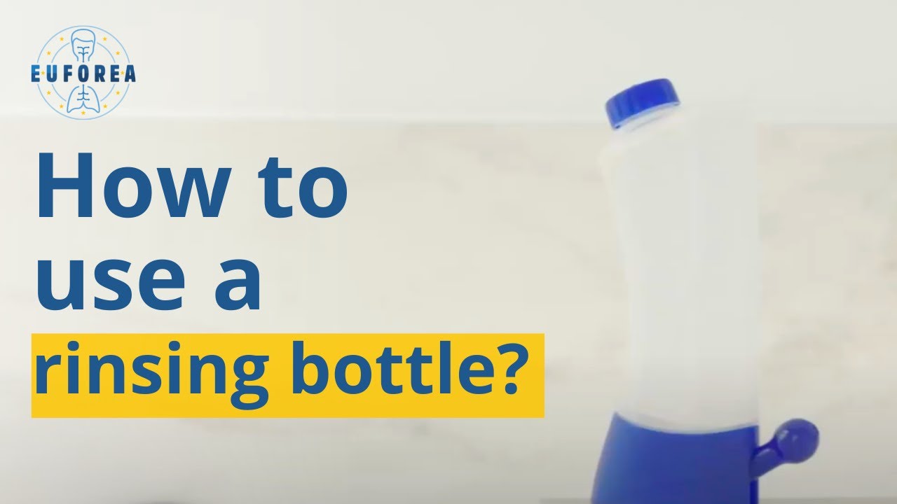 How to correctly perform a nasal rinse with a rinsing bottle?
