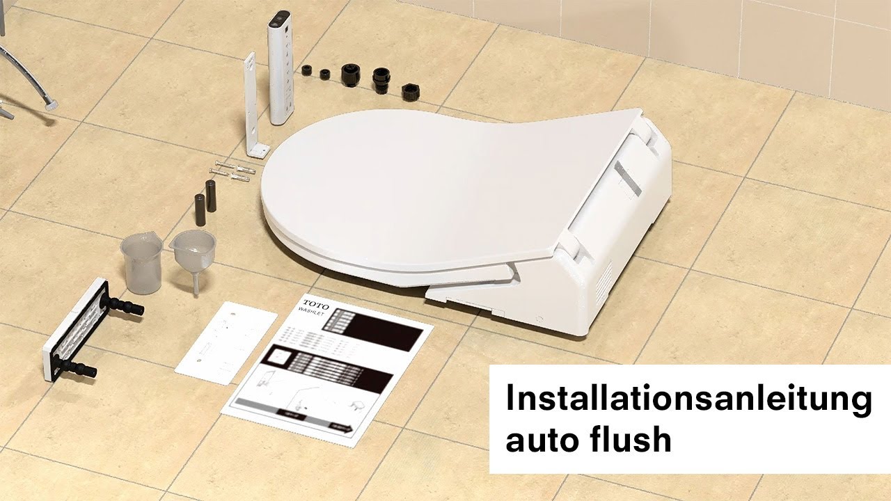 Installationsanleitung für das WASHLET RW, SW, RX EWATER+, SX EWATER+ in der auto flush Variante