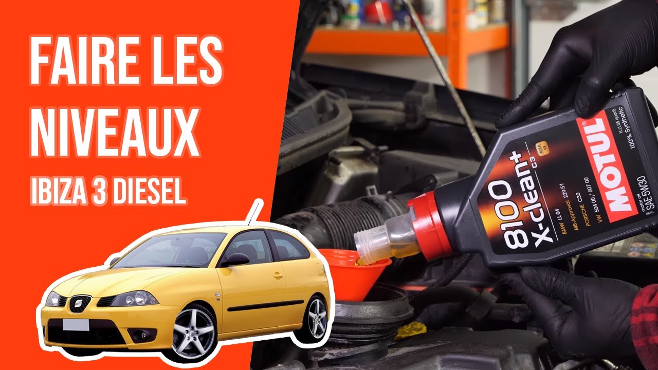 Faire ses niveaux Ibiza 3 1.4 TDI 📏