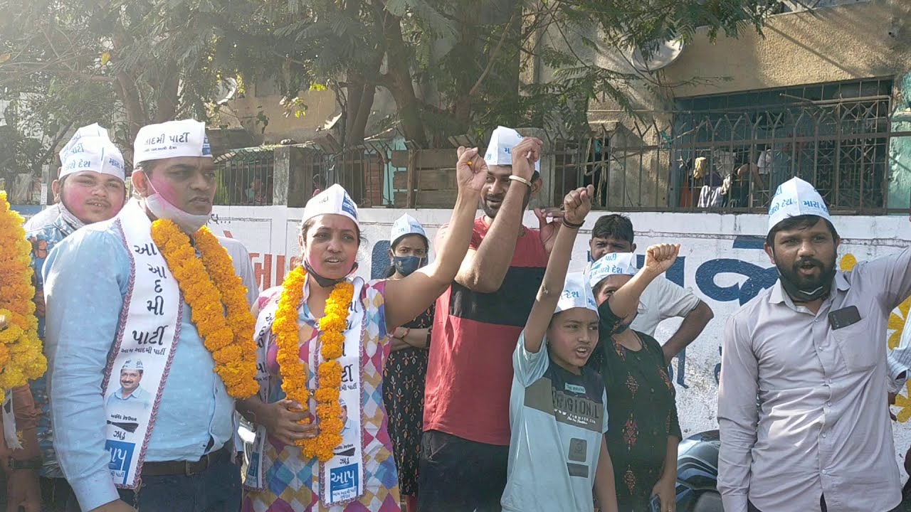 Riley in ward no4surat city by dharmendra vavliya candidate and ghanshyam bhai and kundanben kothiya