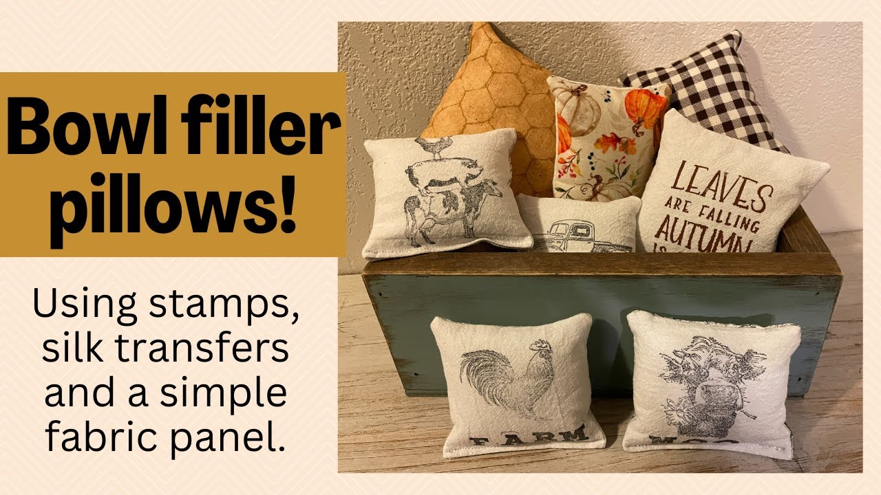 Bowl filler mini pillows!