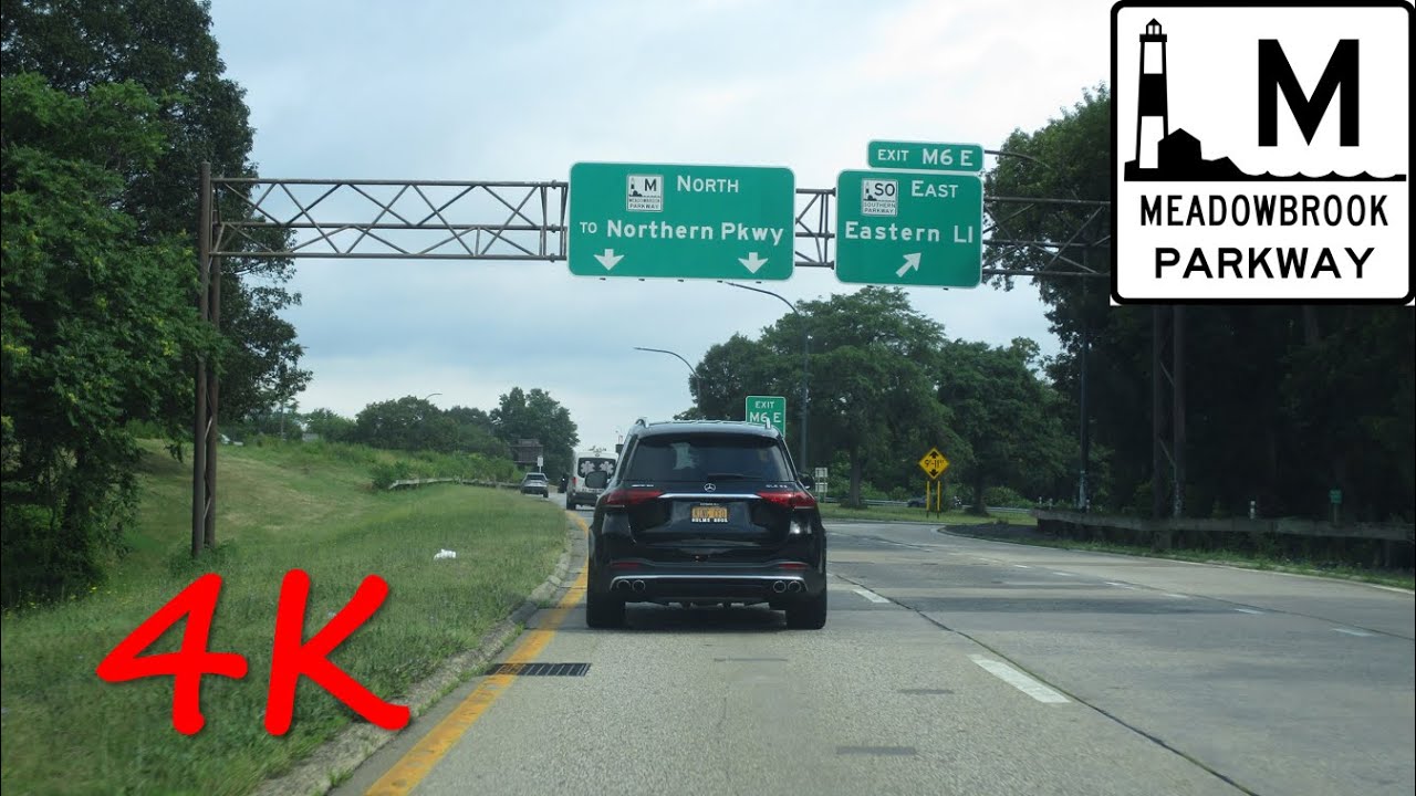 ⁴ᴷ Meadowbrook State Parkway northbound [4K VIDEO]