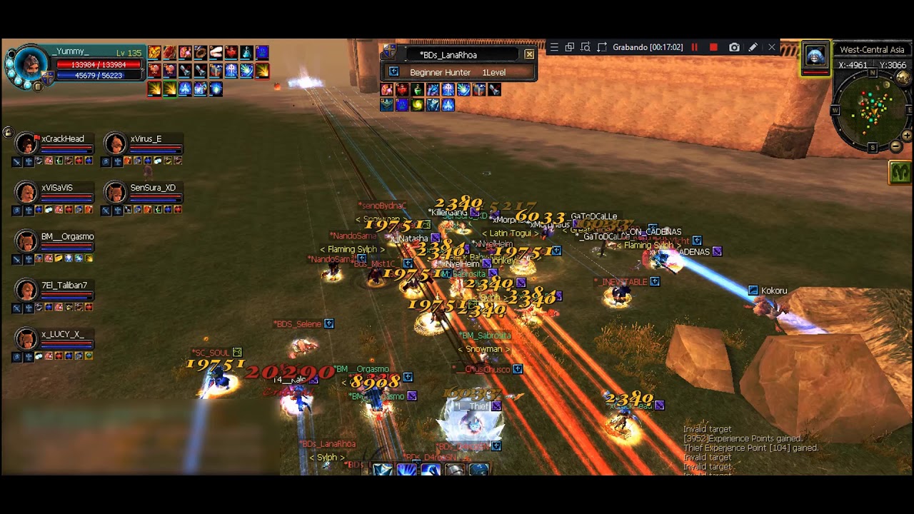 Silkroad Latino PVP JOB Thief VS Hunter SAMARKAN