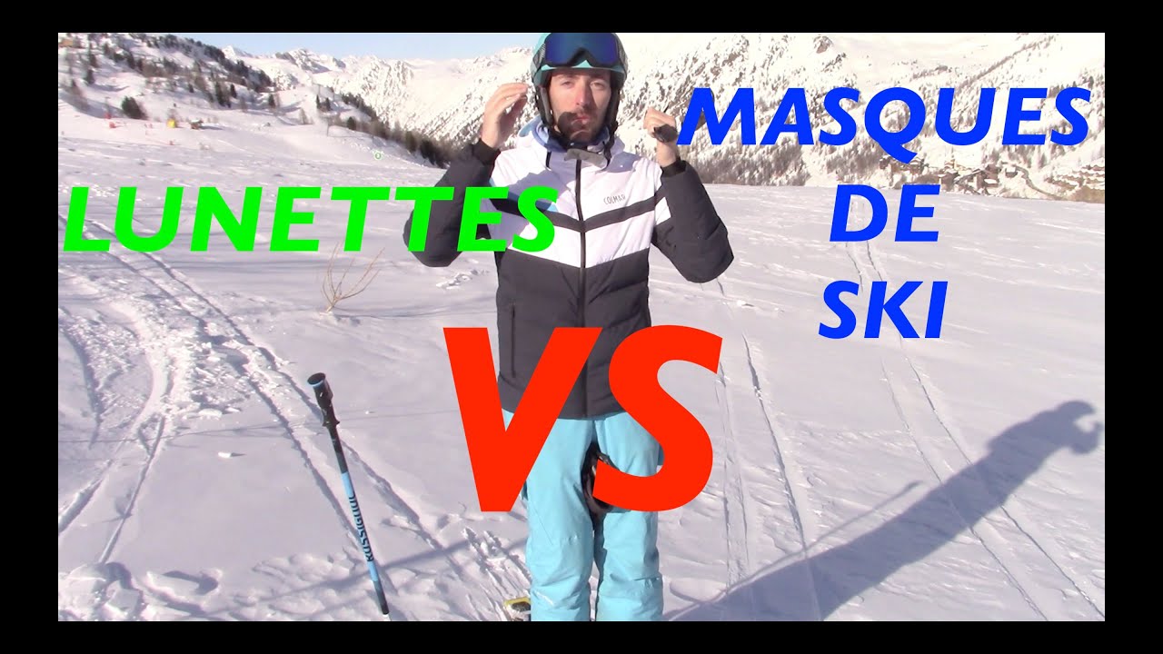 Lunettes VS Masques de ski : quels impacts sur notre ski ?