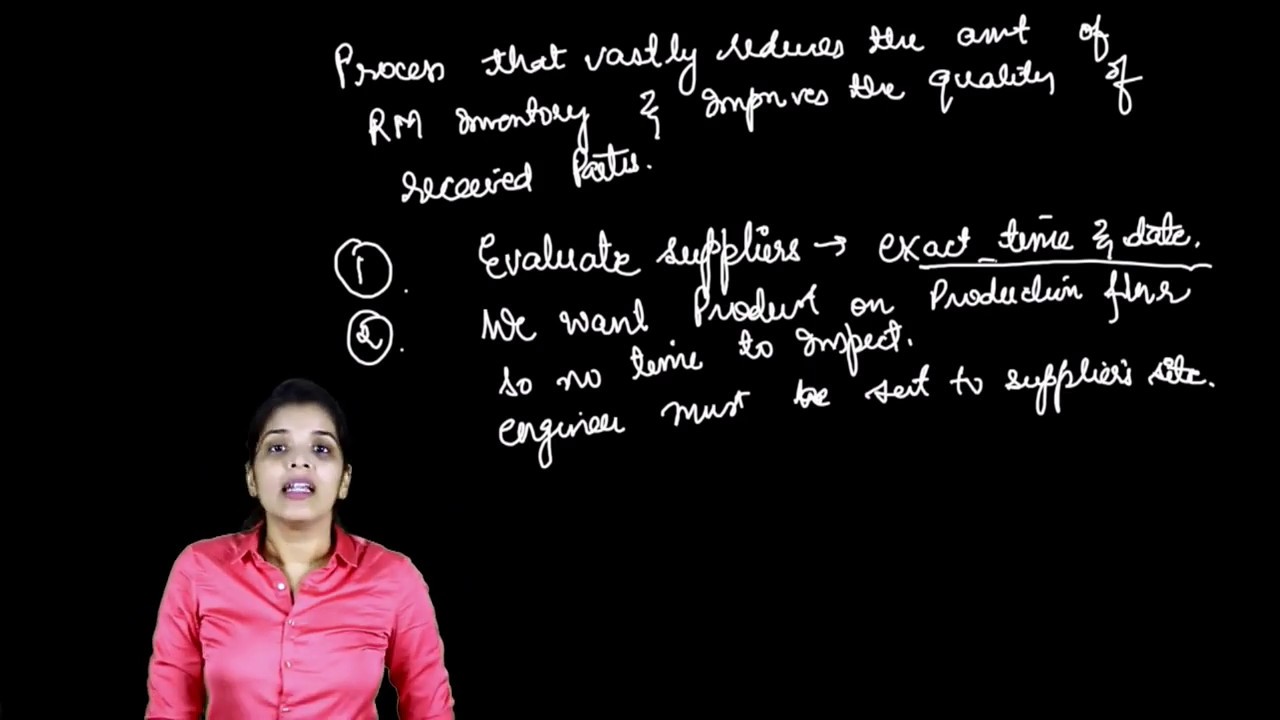 SPOM (Set B) SCPM : Just in time/JIT Theory (Part 1)