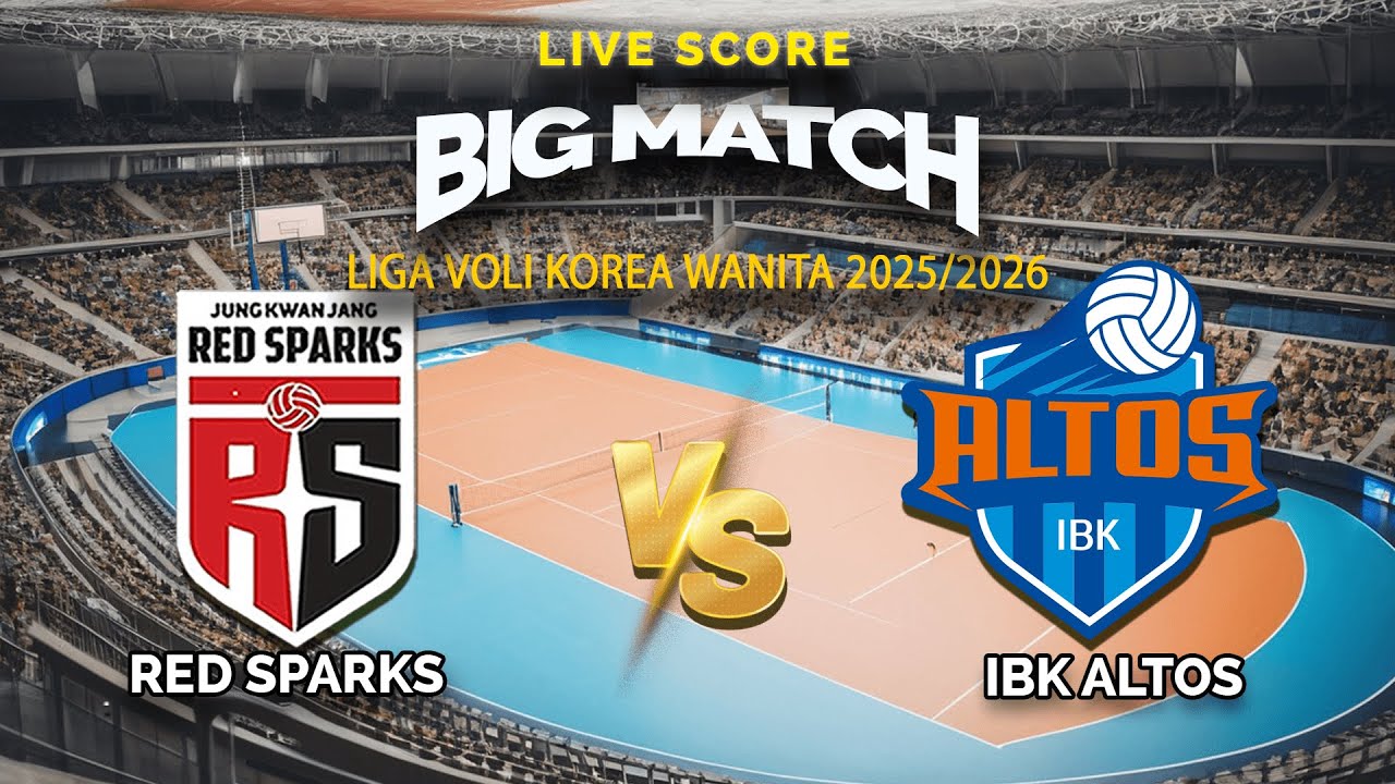 🔴Red Sparks VS IBK Women | Liga Voli Korea 2025-2026 | Live Score